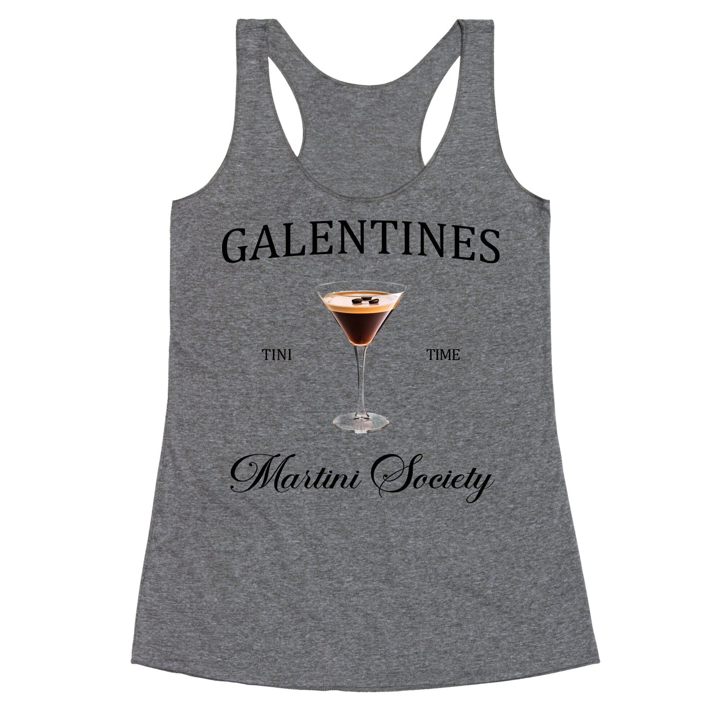 Galentines Tini Time Racerback Tank
