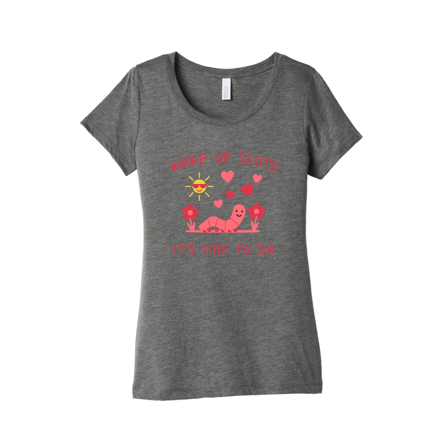 Wake Up Sluts Valentines Edition Womens Triblend Tee