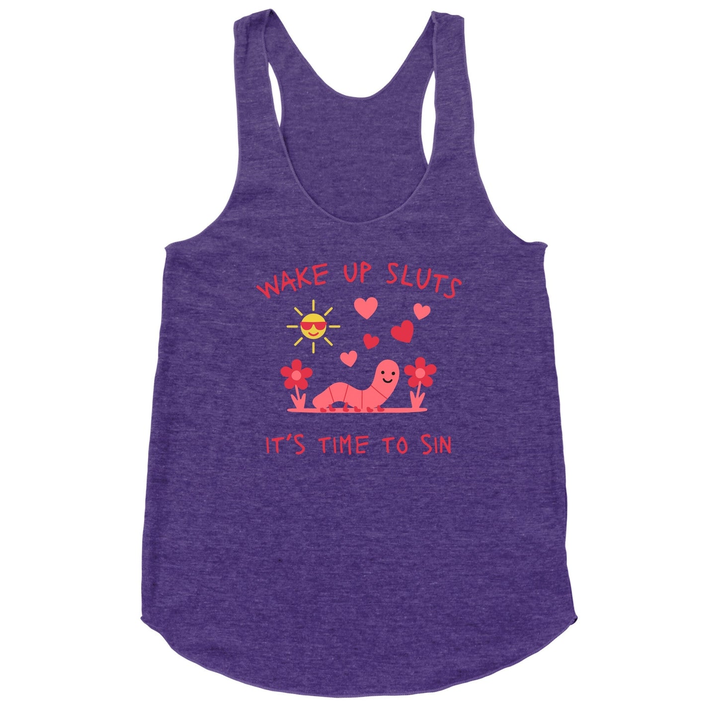 Wake Up Sluts Valentines Edition Racerback Tank
