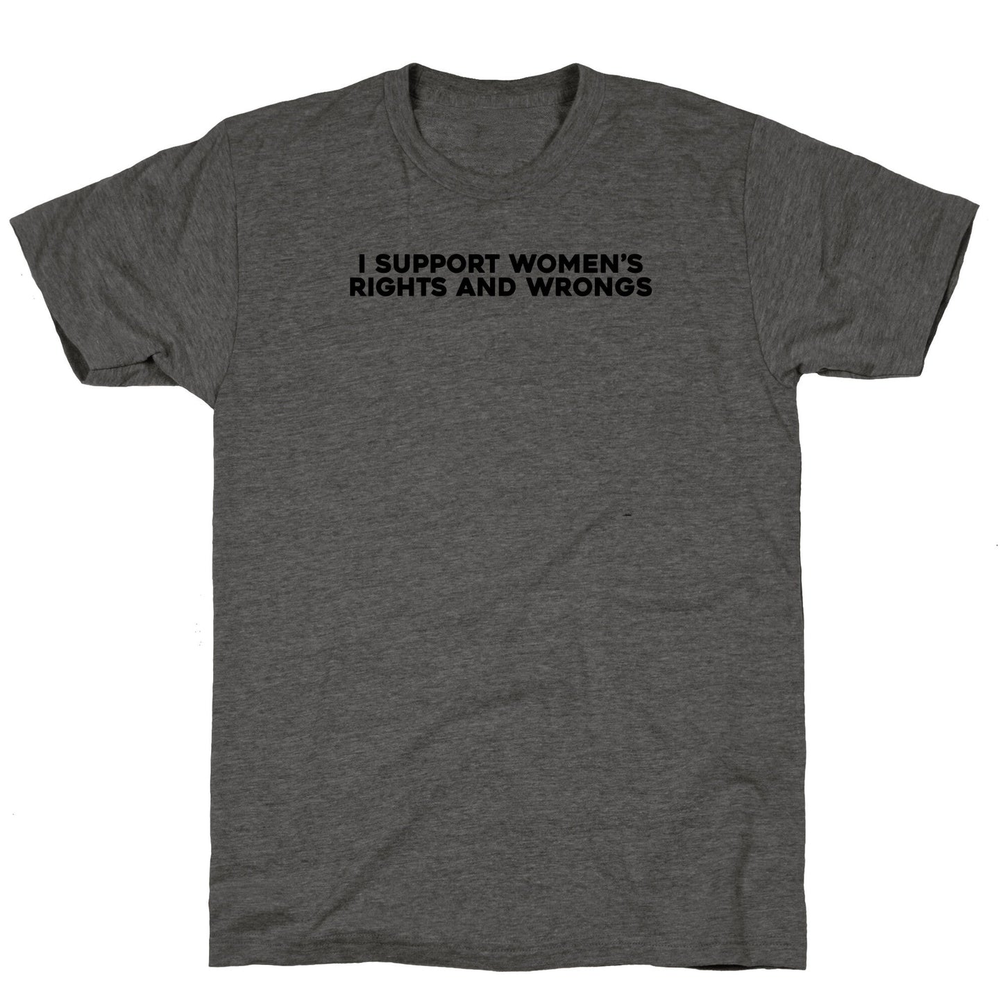 Womens Rights And Wrongs Unisex Triblend Tee