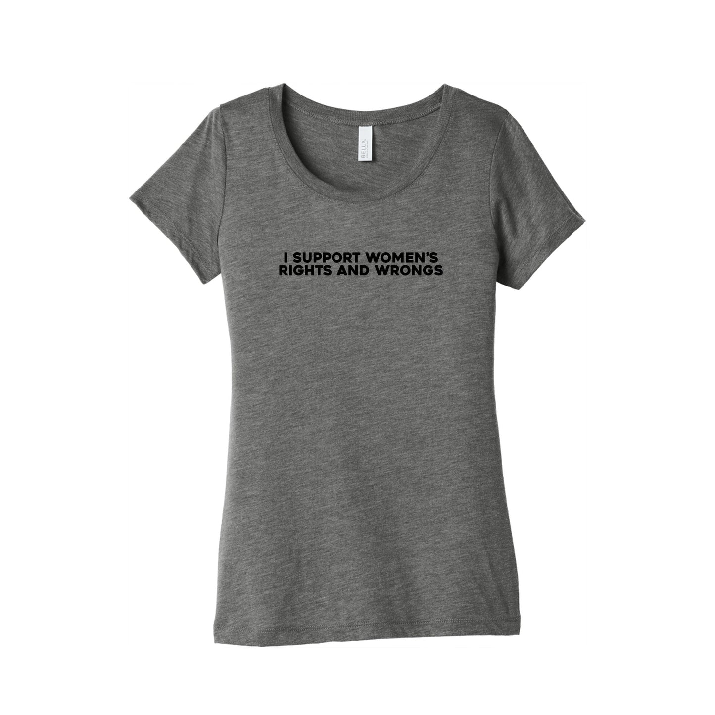Womens Rights And Wrongs Womens Triblend Tee