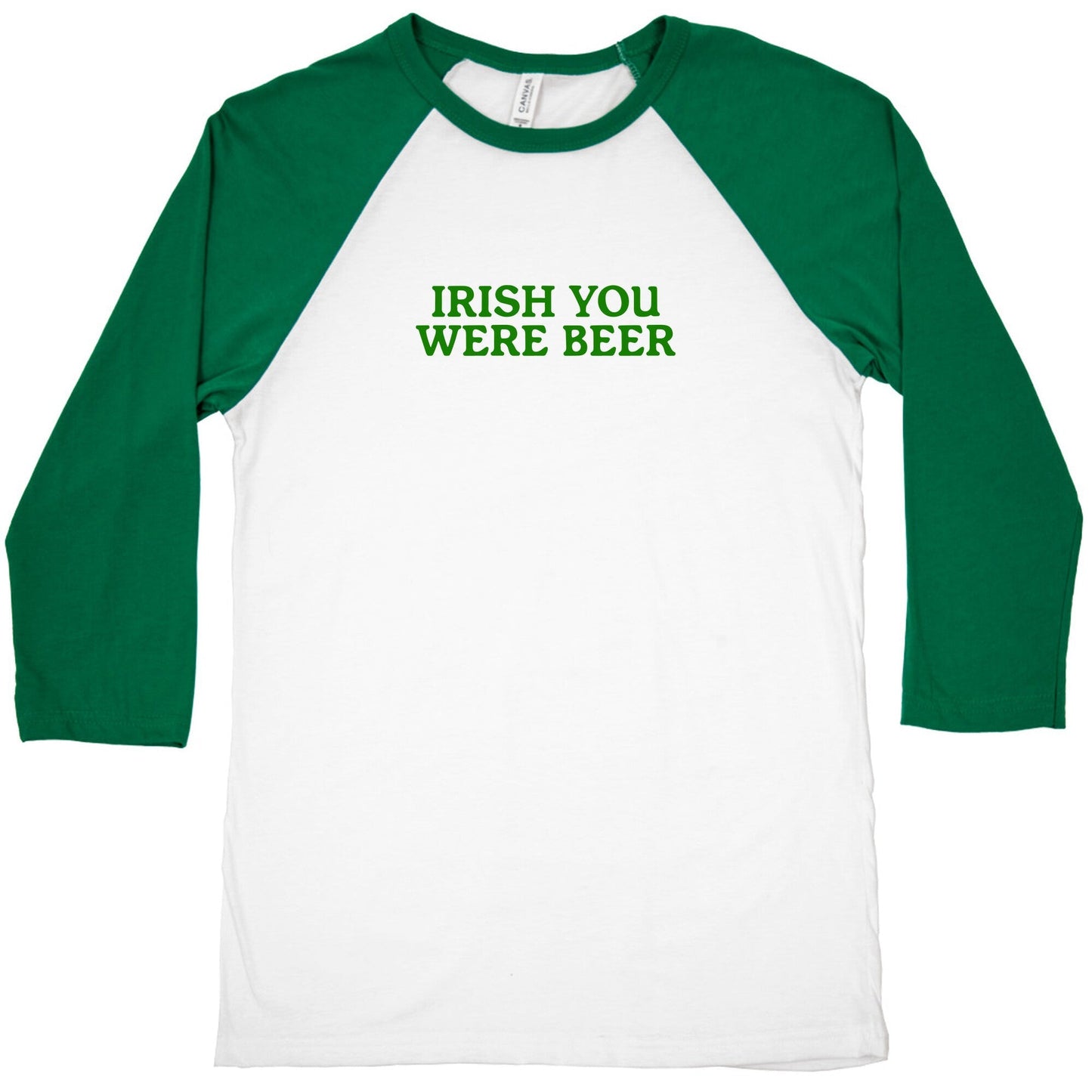 Irish You Were Beer Baseball Tee