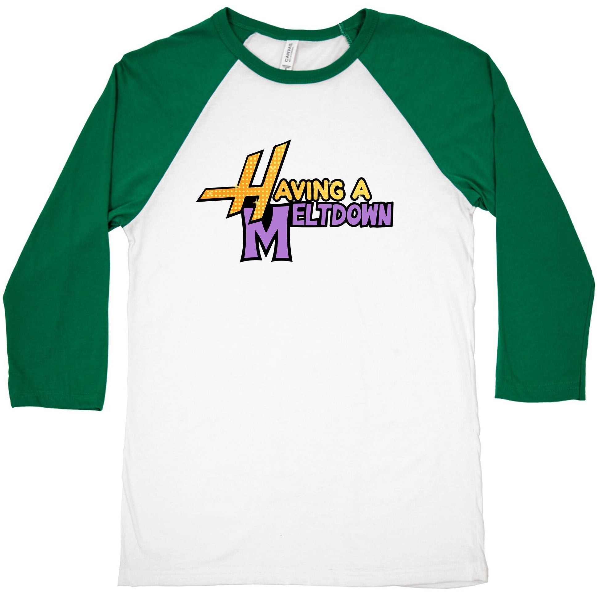 Having A Meltdown Baseball Tee