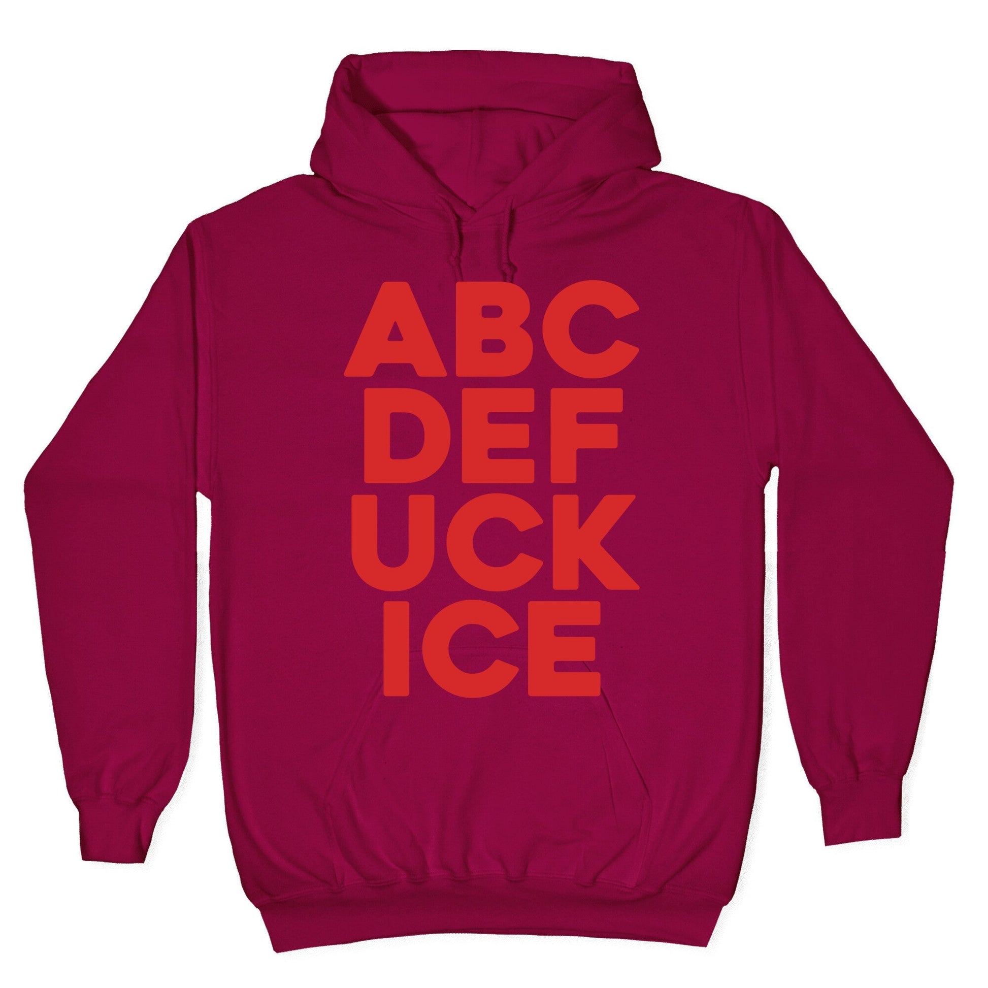 Fuck ICE Alphabet Hoodie