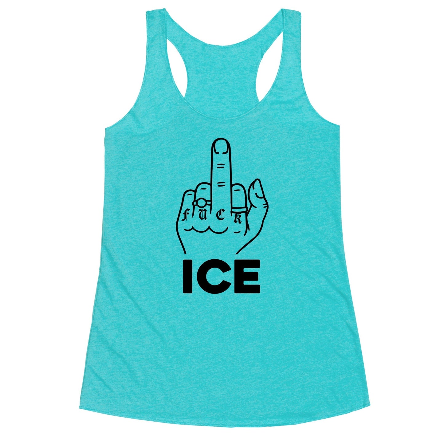 Fuck ICE Racerback Tank