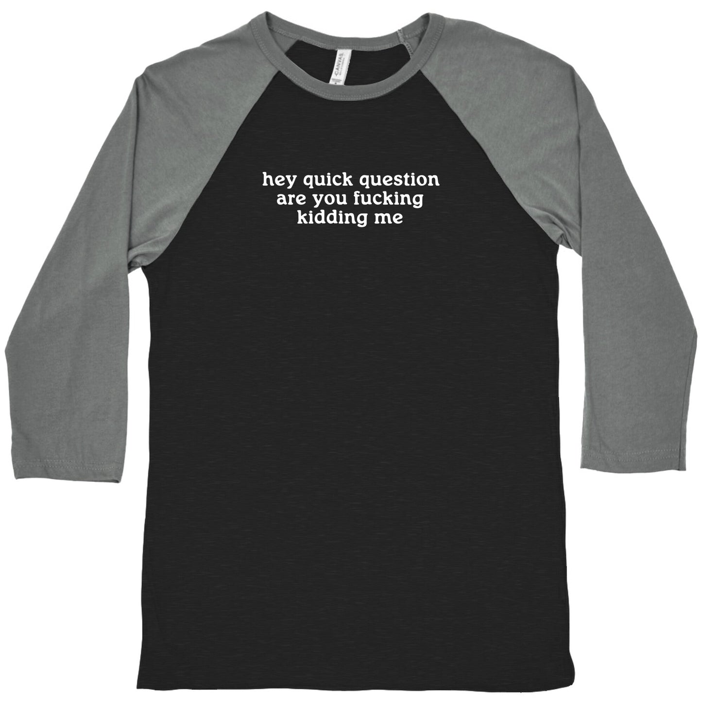 Quick Question Baseball Tee