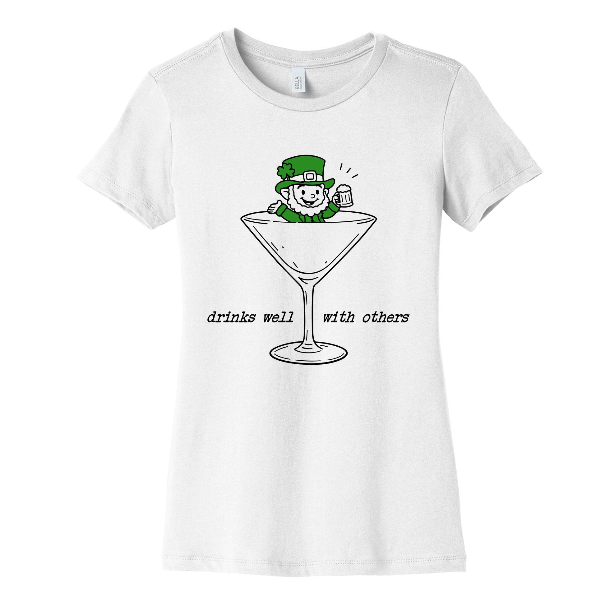 Drinks Well With Others Womens Cotton Tee