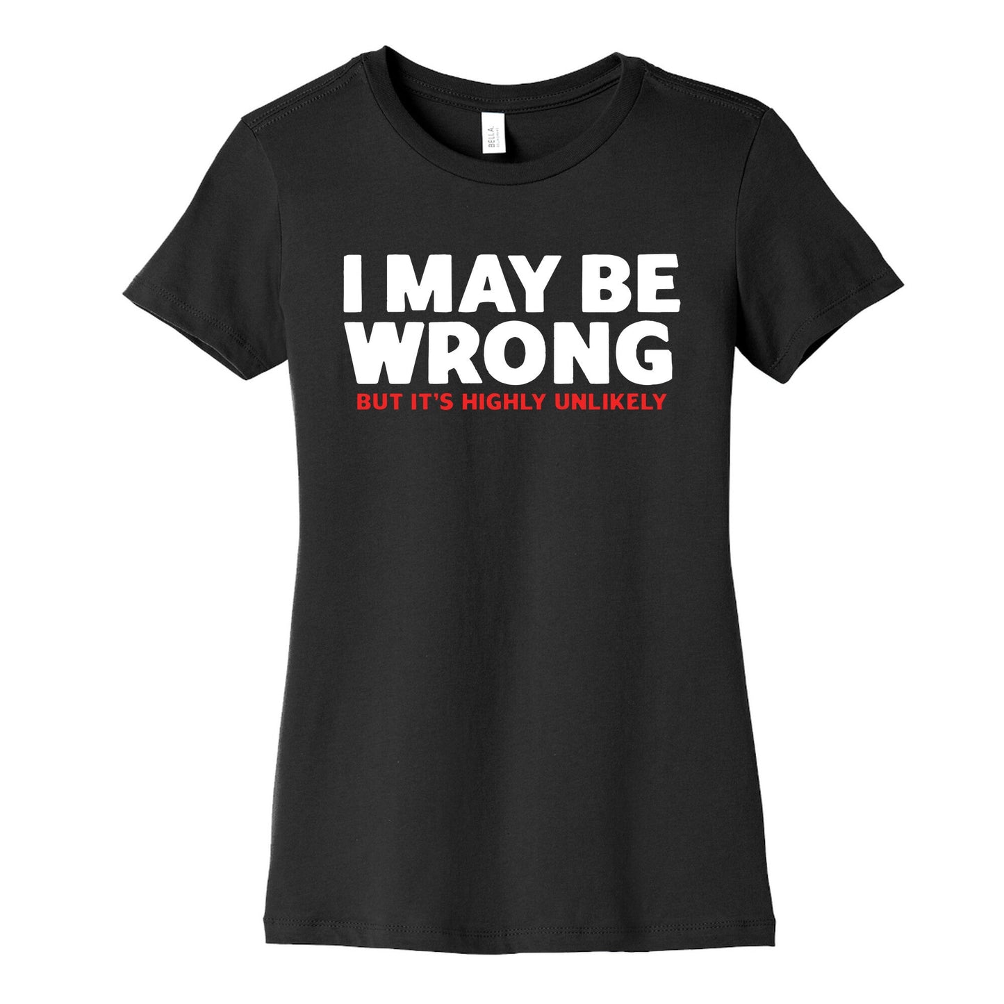 I May Be Wrong Womens Cotton Tee