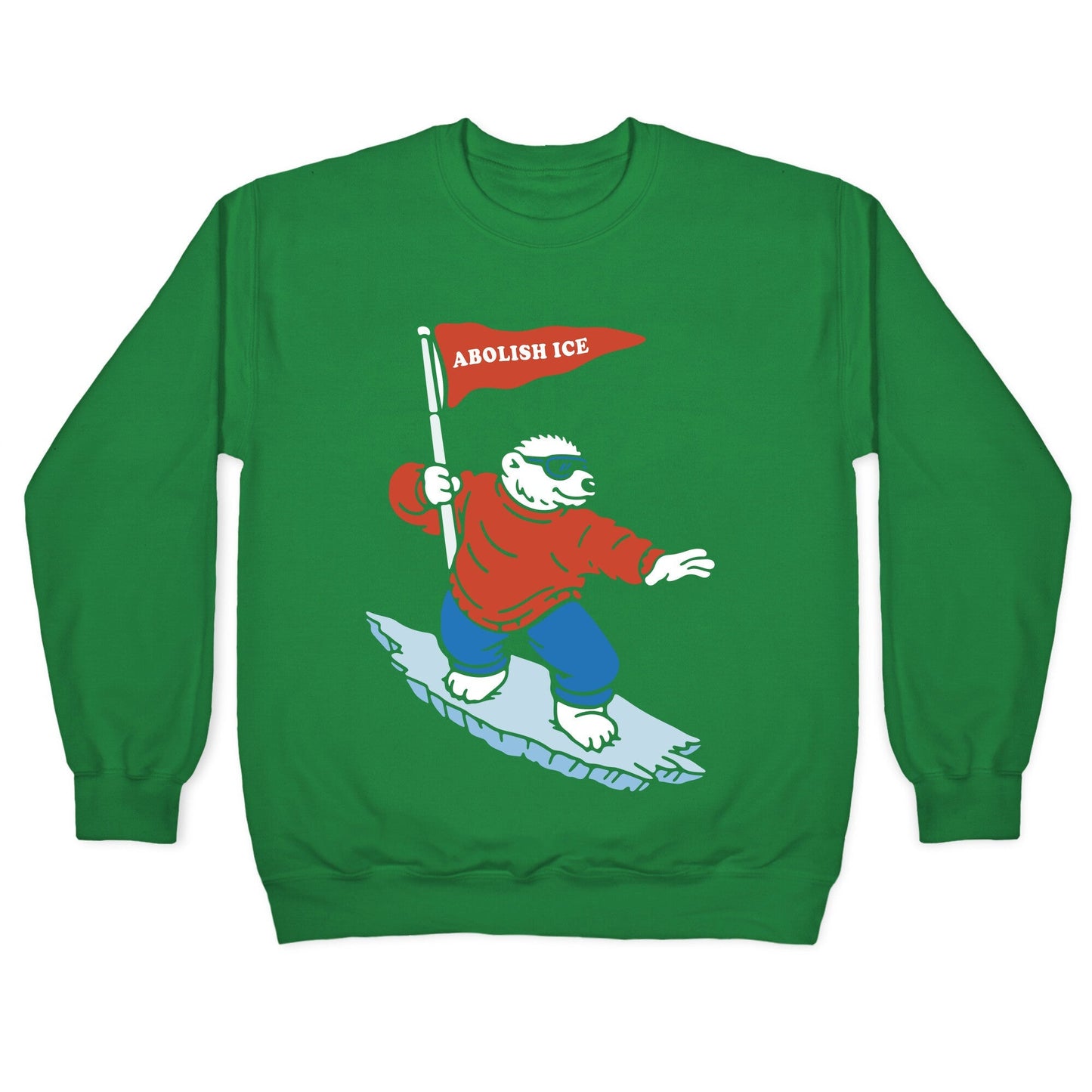 Abolish ICE Bear Crewneck Sweatshirt