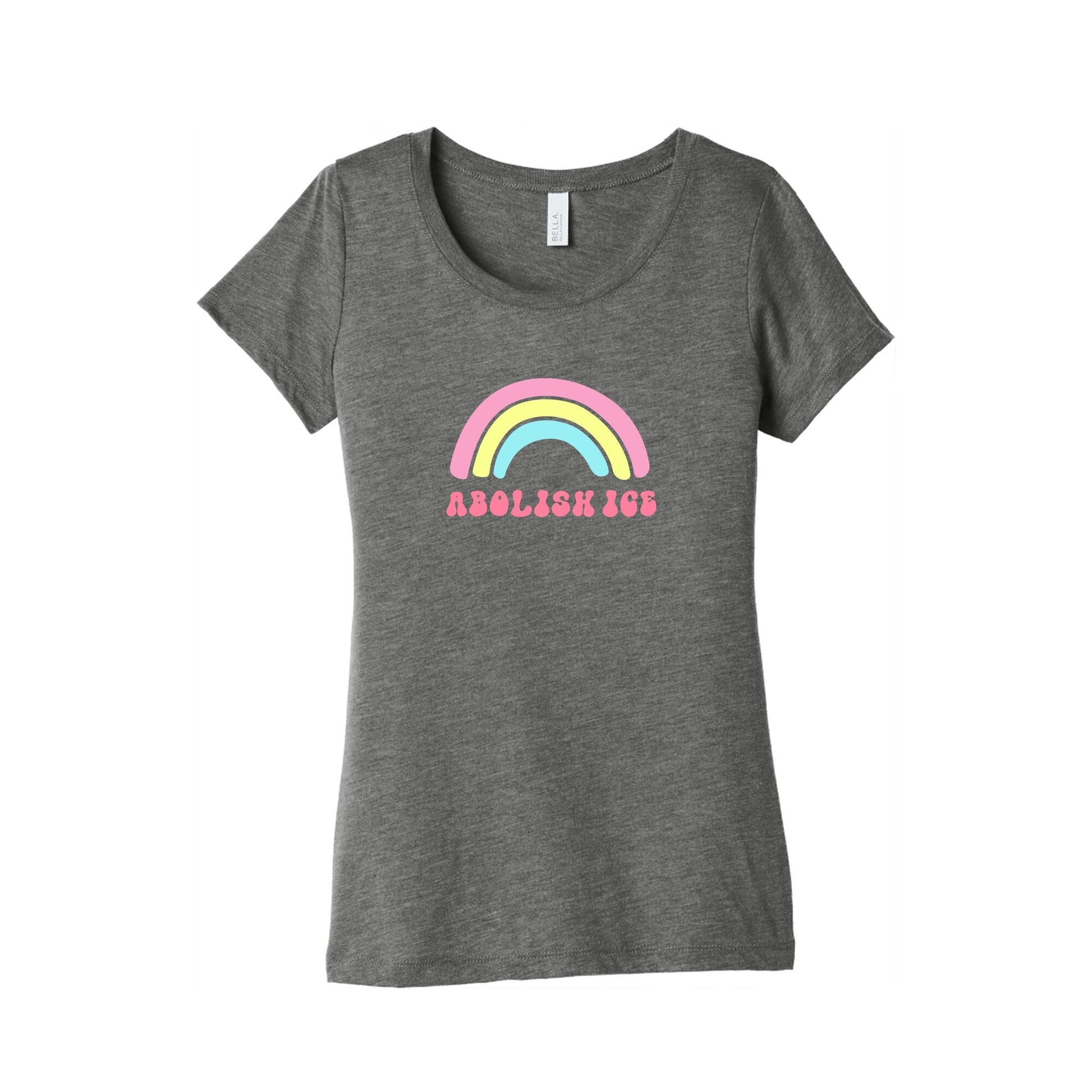 Abolish ICE Rainbow Womens Triblend Tee