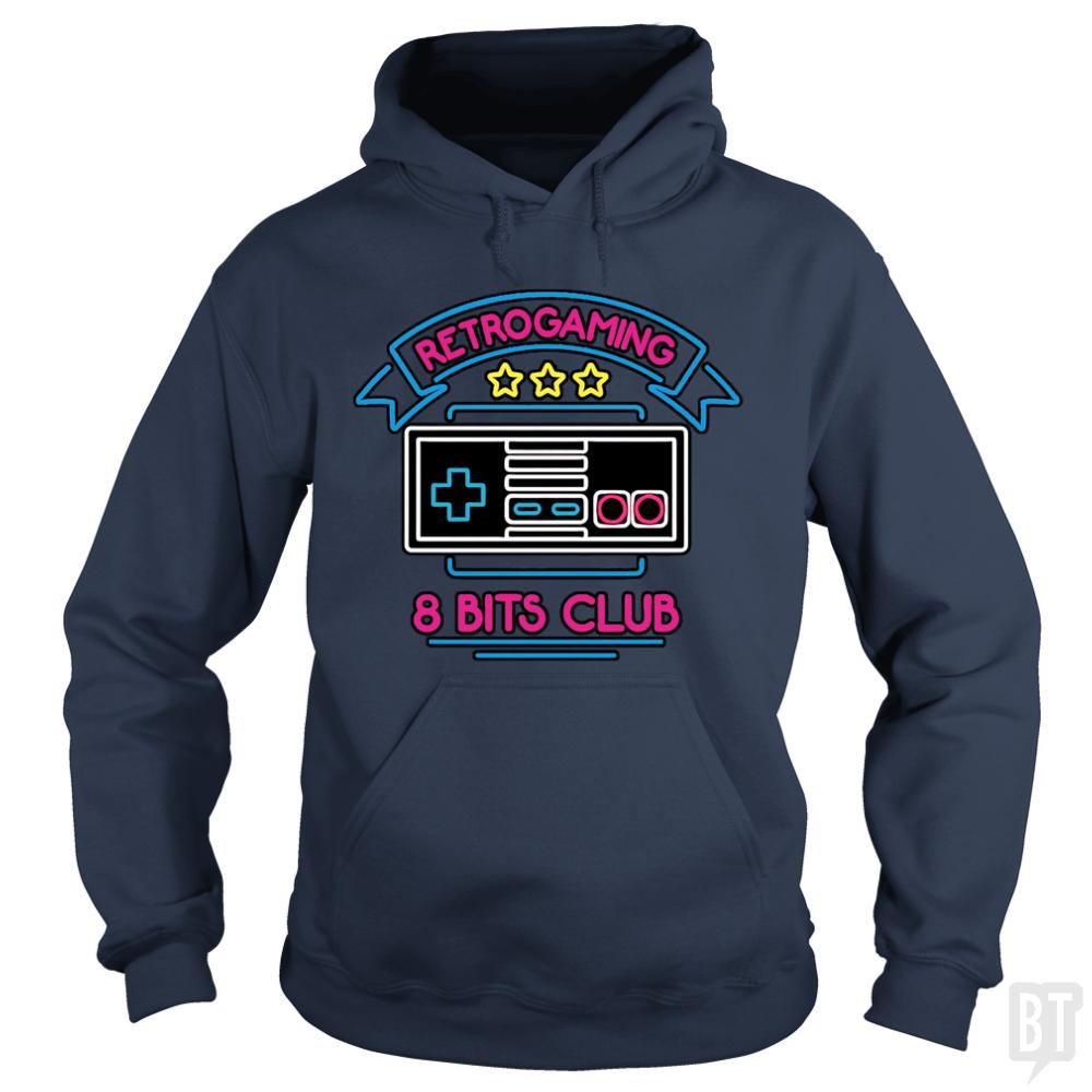 Retro Gamer 8 Bits Club Hoodie