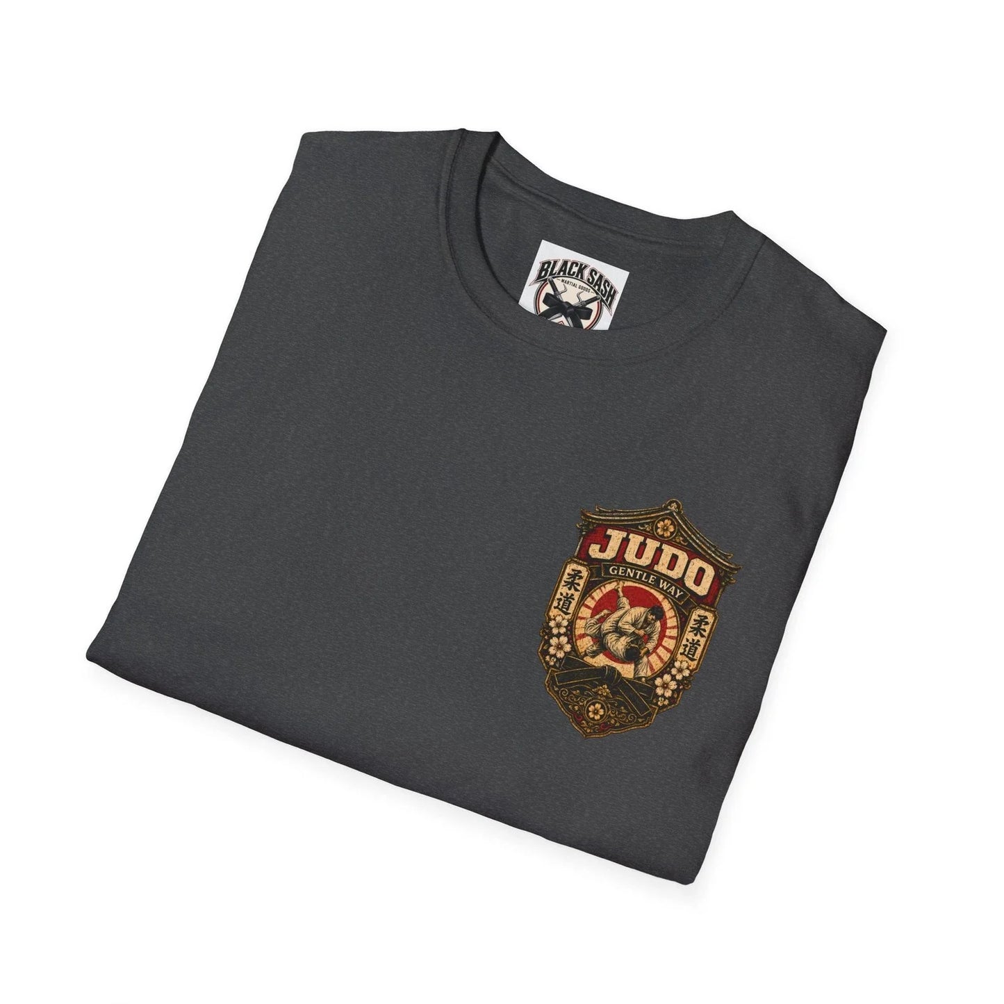 Judo Gentle Way T-Shirt | Vintage Martial Arts Badge by Black Sash Martial Goods