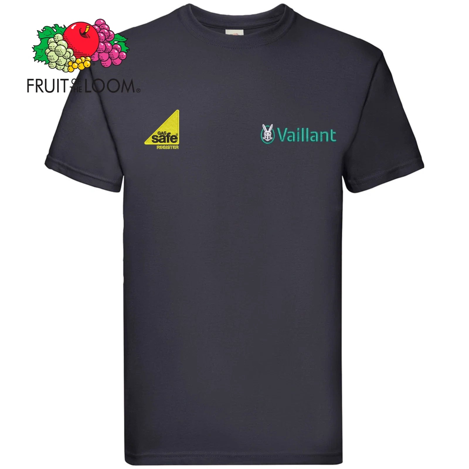 Embroidered T-shirt Gas Vaillant Fruit of loom- work wear plumber
