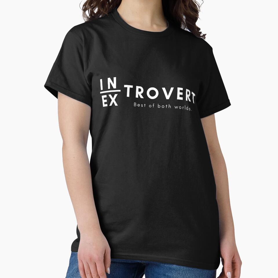 Ambivert introvert extrovert by lolora Unisex T-shirt, Sweatshirt, Hoodie, Long Sleeve Tee