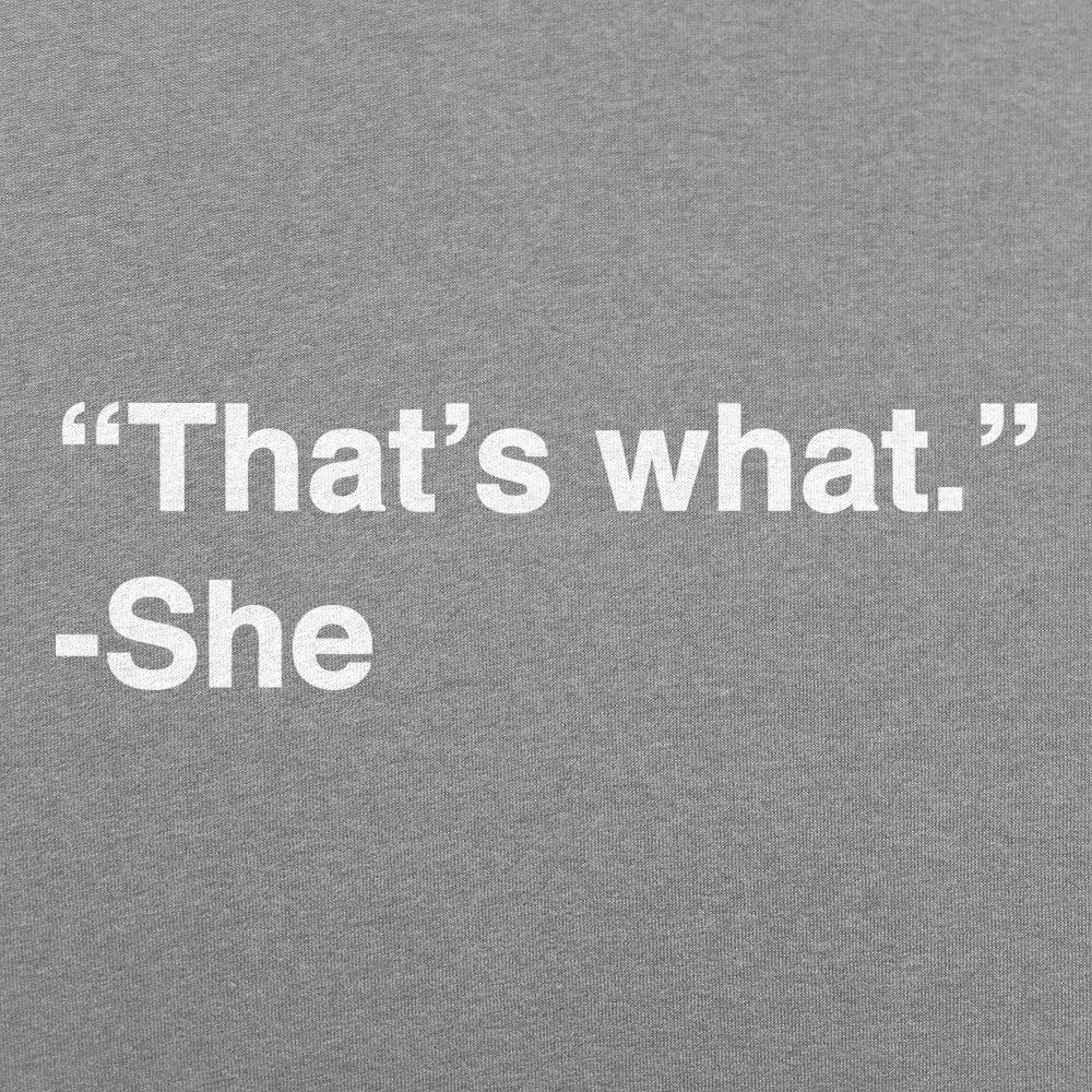 That's What She Said