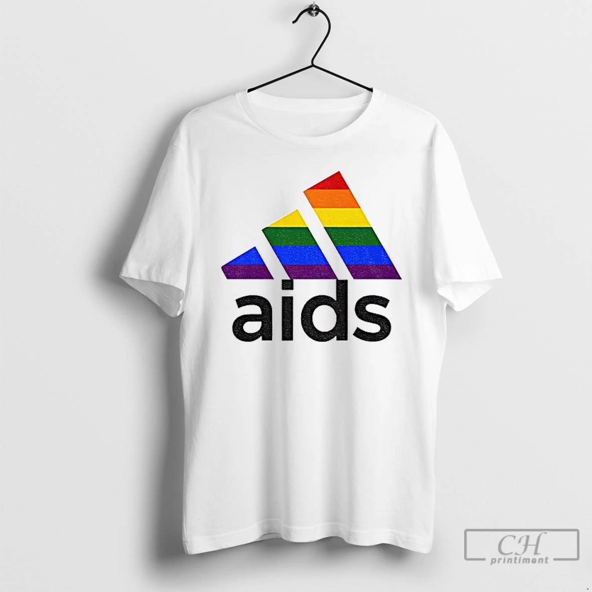 Classic Lgbt Pride Month Aids Logo Parody 2025 T Shirts Unisex T-shirt, Sweatshirt, Hoodie, Long Sleeve Tee